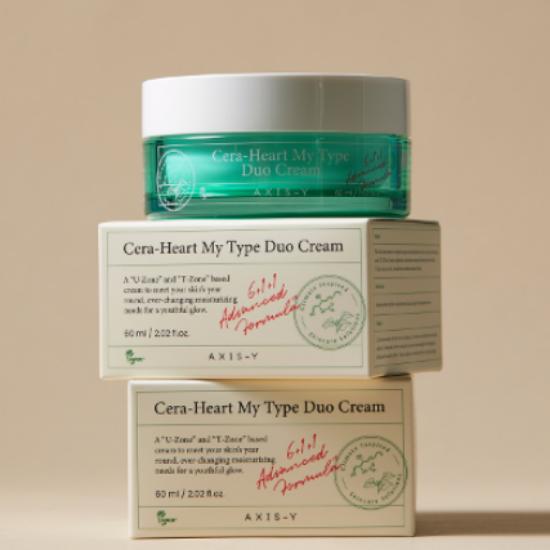 CeraHeart My Type Duo Cream Custom U-Zone Nourishing & T-Zone Balancing Cream 60ml