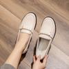 Fashion Single Shoe Leather Soft Soled Middle-aged Women's Casual Leather Shoes Mother's Shoes