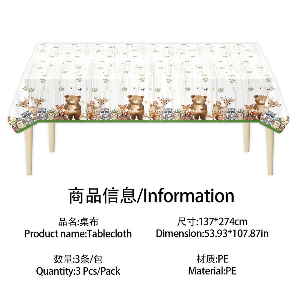 Spot Disposable Pe Tablecloth Thickened And Durable, Suitable For Party/Picnic/Home Style