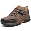 Men's Shoes Hiking Shoes Cotton Shoes Low-top Leather Surface Plus Velvet Thickened Warm Large-size Outdoor Hiking Shoes