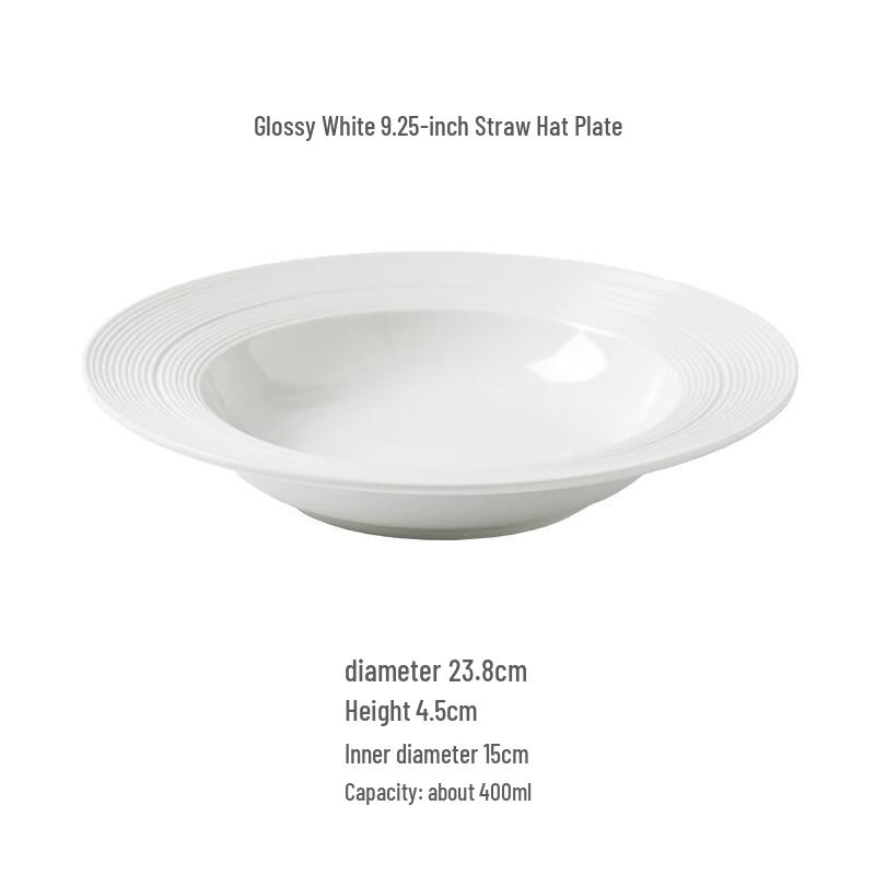 Nordic Style Ceramic Pasta and Soup Plate