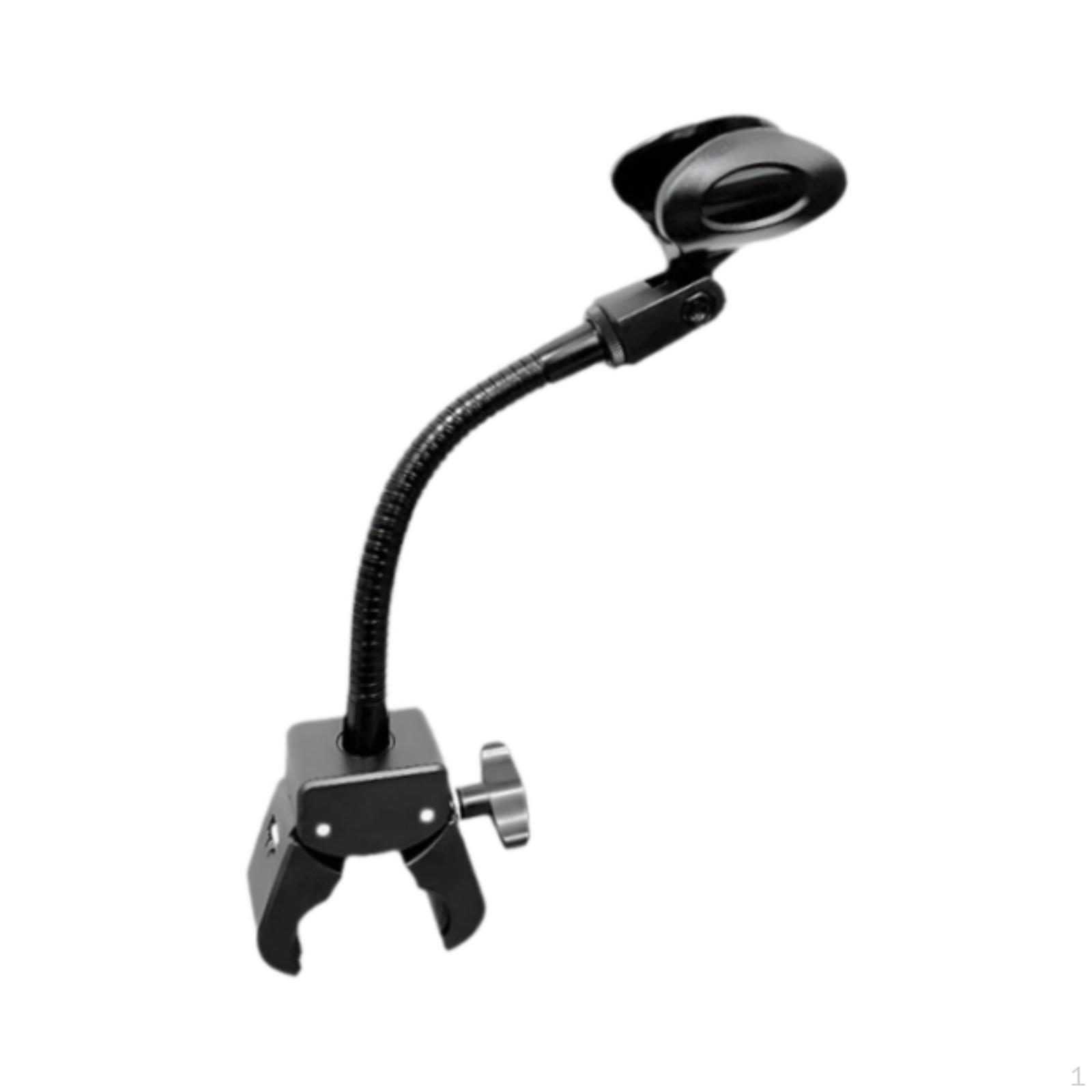 

Регулируемый на 360° держатель микрофона с гусиной шеей, простая в установке клипса для студии For 28 to 40mm