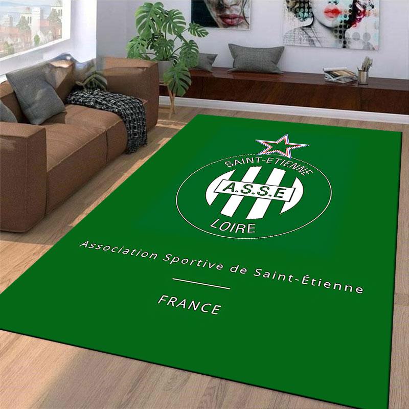 "Green Saint-Étienne Emblem Carpet" Suitable As a Non-slip Mat for the Living Room or Bedroom Sofa