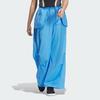 adidas Parachute Tracksuit Bottoms Solid Color Minimalist Water-Resistant Sports Casual Pants Women Bottoms Blue JJ1580
