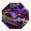 1pc Gothic Halloween Automatic Open, Windproof, Compact Travel Umbrella, Gift for Birthday, Christmas, Business 93019