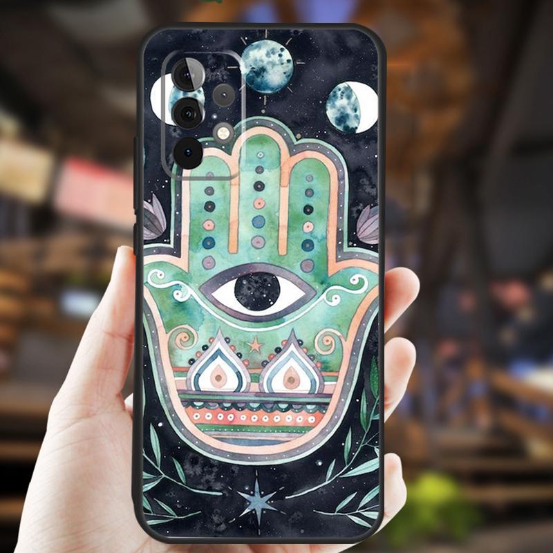Hamsa Hand Of Fatima Case For Samsung Galaxy A34 A06 A05 A32 A16 A55 A36 A26 A54 A14 A22 A52 A35 A15 A53 A13 A56