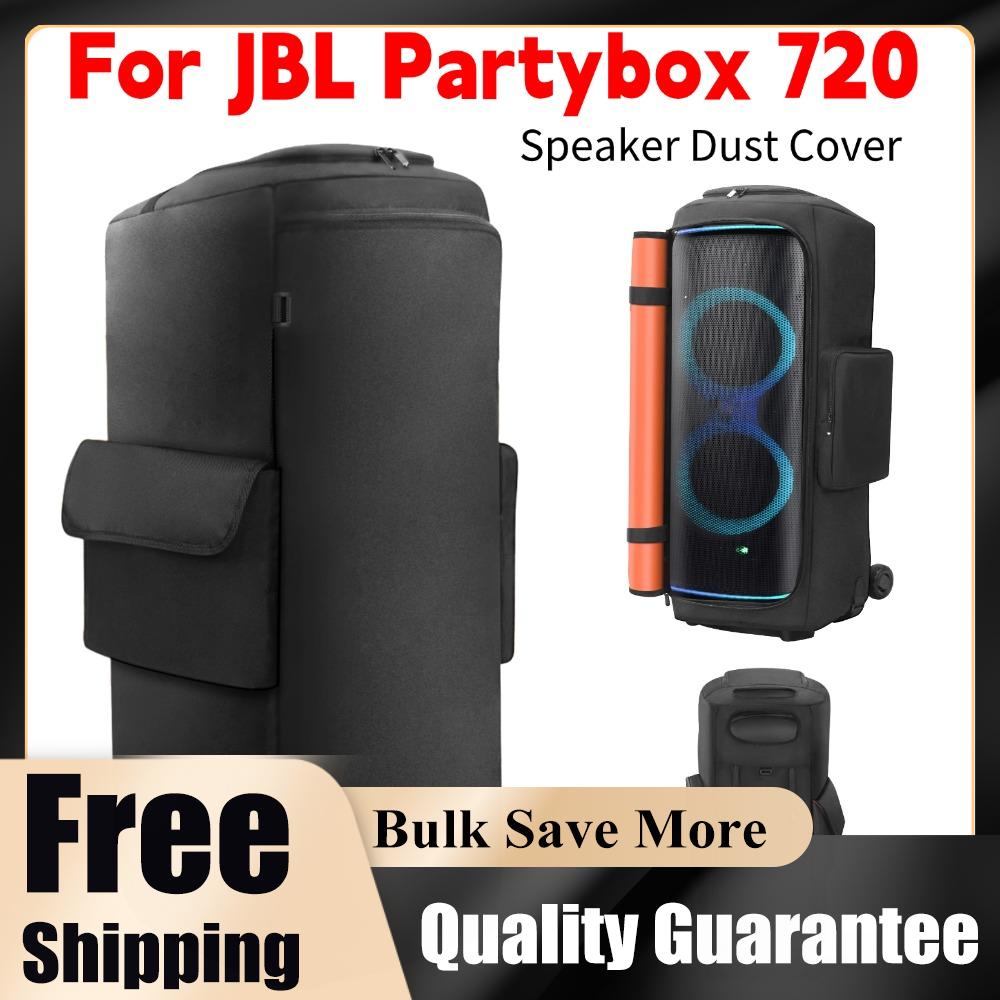 For JBL Partybox 720 Portable Speaker Dust Case with Mic Pocket Double-Sided Speaker Storage Bag Wear Resist for Outdoor Travel