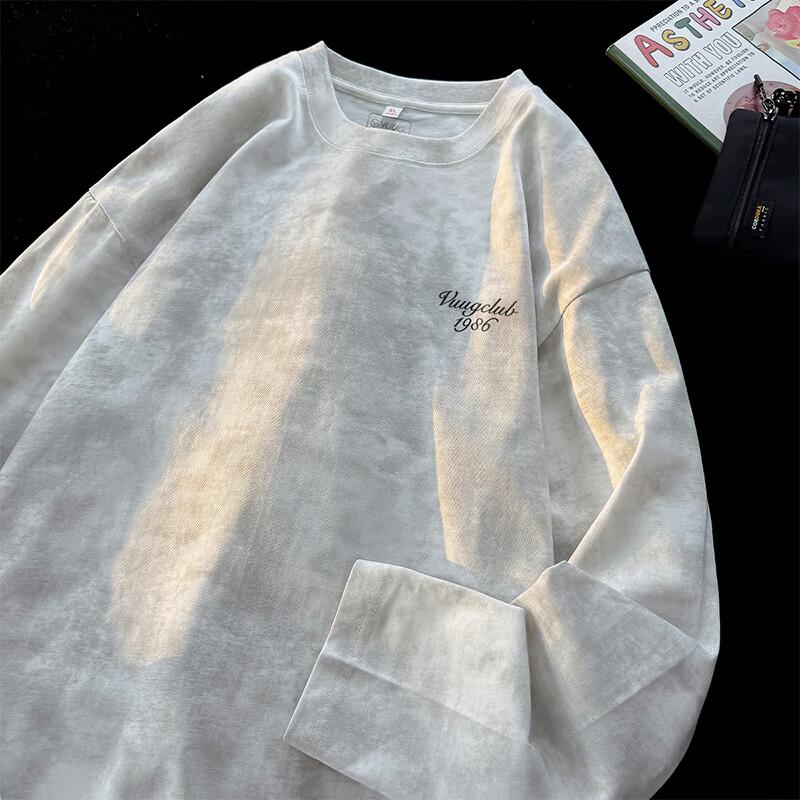 VUUG Men's American Loose Fit Long Sleeve T-Shirt