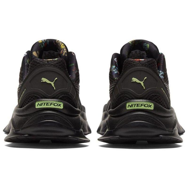 Puma Nitefox Electric Unisex Fabric Leather Trendy Outdoor Cushioned Wear-resistant Breathable Light Low Top Daily Casual Shoes Black 385541-02