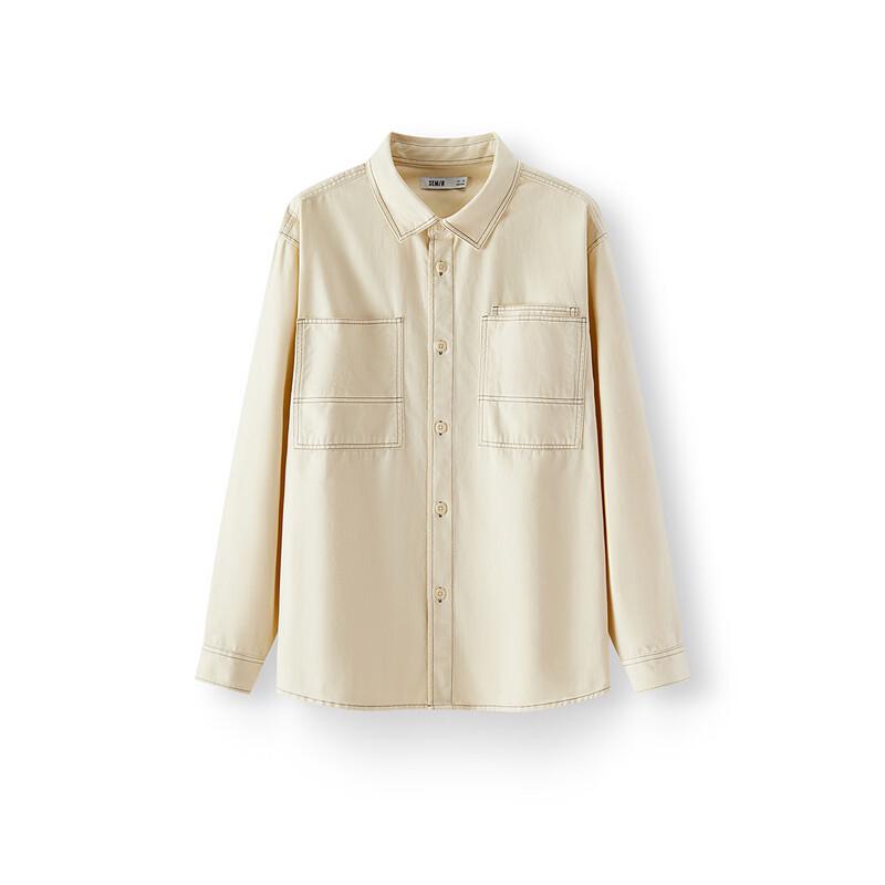 Semir Men's Pure Cotton Long Sleeve Workwear Shirt