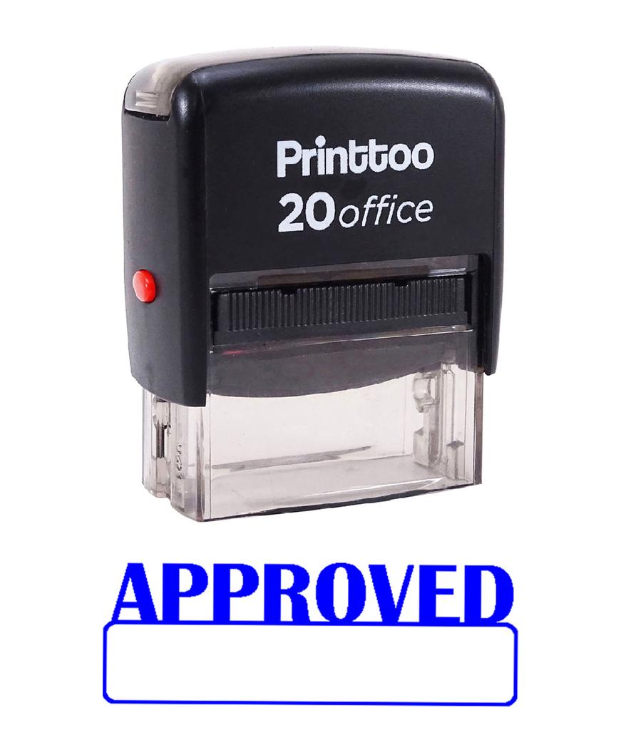 Printtoo FAXED WITH DATE Self Inking Rubber Stamp Office Stationary Custom