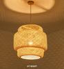 Bamboo Lantern Pendent Light Fixture Natural Rattan Wicker E27 Bulb Chandeliers Pendent Lamp Restaurant Home Decorative Lighting