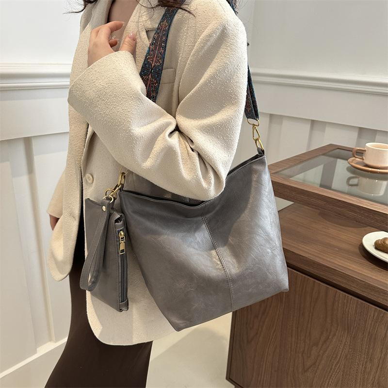 Jaro Nový Styl Módní Ruční Taška přes Rameno Crossbody Velká Kapacita Vysoce Kvalitní Dojíždění Tote Bag Kbelíková Taška Dámská Taška