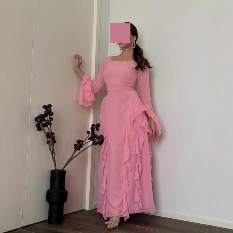 New European American Women s Chiffon Wave Dress S