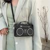 Niche Radio Design Small Shoulder Bag  Novelty Top Handle Satchel Bag For Women  Retro Outgoing Bag