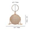 Circular Ring Portable Evening Bags Metal Sliver Round Ball Handbags For Lipstick Elegant Luxury Clutch Purse Wedding Wallets Quality