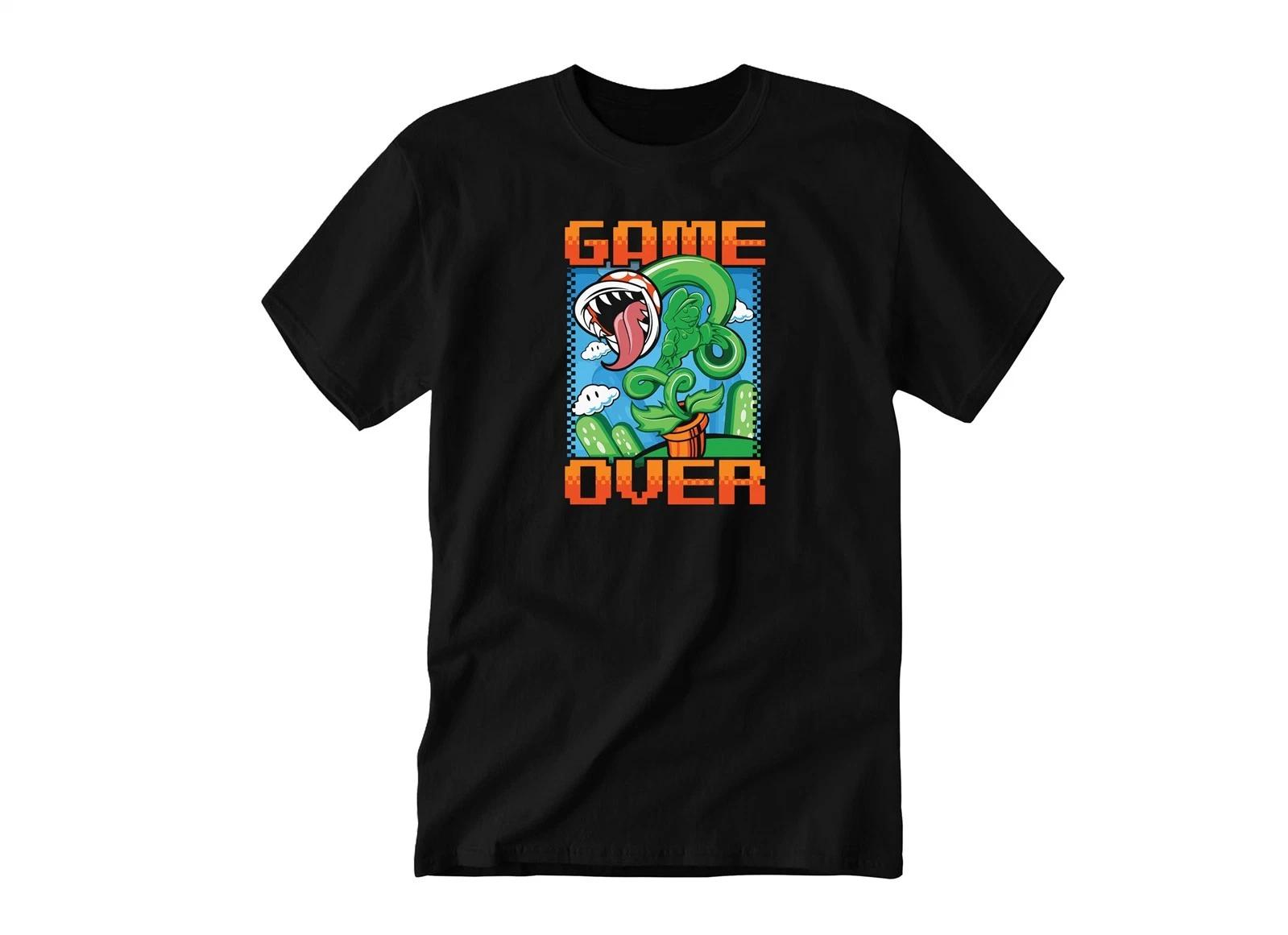 Game Over Retro NES Image Illustration | Kids & Adult Unisex Tee Tshirt S