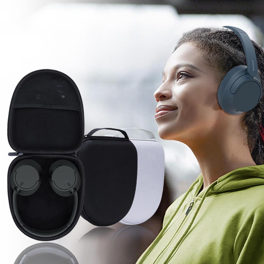 Lebakort Storage Case Compatible with Sony WH-CH720 Wireless Noise-canceling Headphones, WH-CH510, WH-1000XM4, WH-ULT900N, MDR-MV1, and WH-XB910N (Off