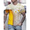 Ciekawy Wzór Piwa T-shirt z Cyfrowym Drukiem 3D Męski Damski Nowy Krótki Rękaw Hip Hop