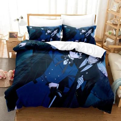Comfortable Anime Print Duvet Cover Set With Duvet Cover And Pillowcases King Queen Twin Sizes For Boys Girls And Kids