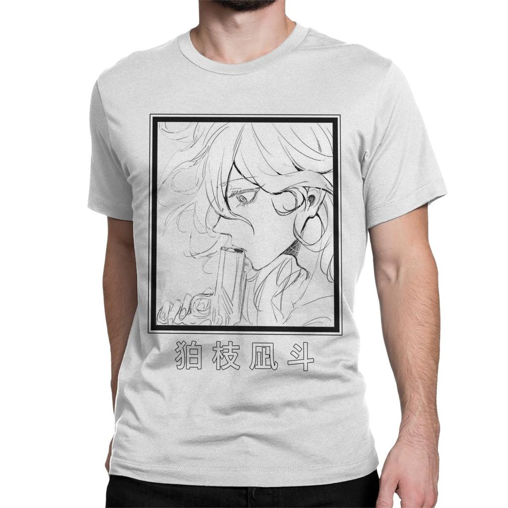 Nagito Komaeda Gun Manga TShirts for Men Women Danganronpa Awesome Cotton Tee Shirt Crewneck Short Sleeve T Shirts Clothes