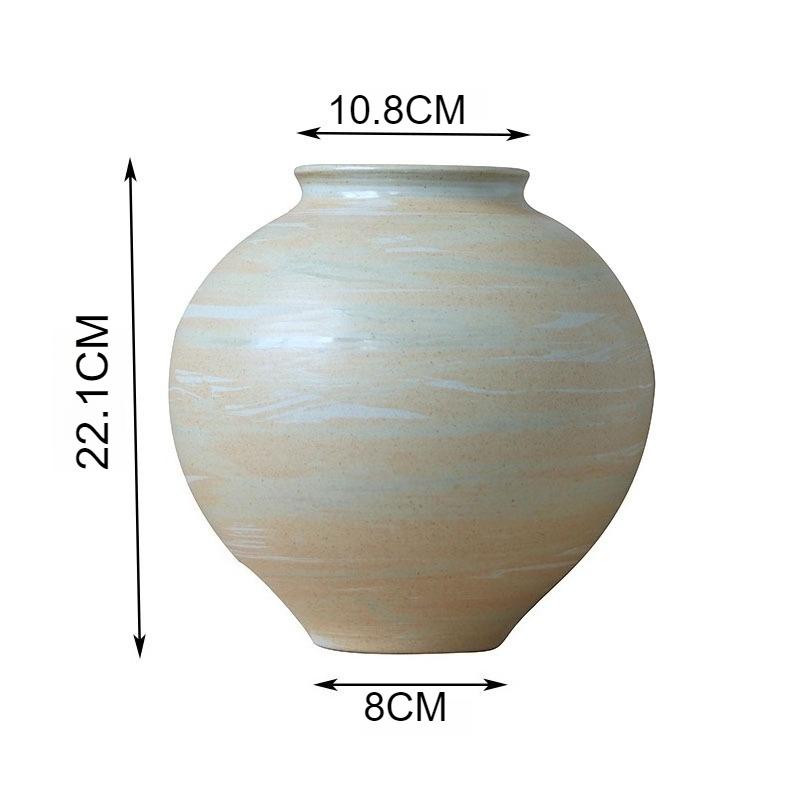 

Ceramic Vases Vintage Aesthetic Elegant Flower Vase Art Minimalist Dried Flower Bottle Home Interior Coffee Table Decoration