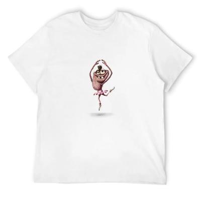 Ballerina Monster T-Shirt Tierdruck für Jungen Sommer 2025 Herrenhemden Grafik-T-Shirt