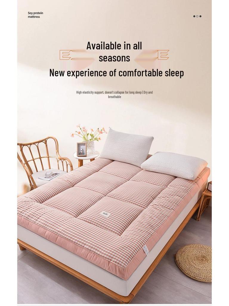 Feather Velvet Thickened Mattress Pad for Home, Bedroom, or Dormitory