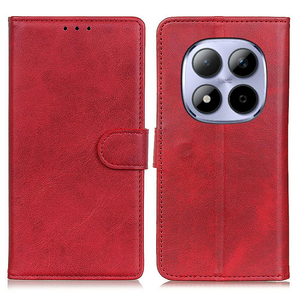 Pro Xiaomi Redmi Note 15 Pro 4G (Globální) Pouzdro Textura hovězí kůže Kožená peněženka Stojánek Kryt na telefon