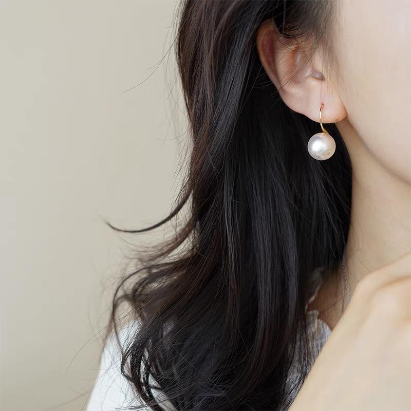 Pearl Earrings, Vintage Earrings, High-end and Luxurious Ear Pendants, Pearl Beads, Pearl Ear Hooks