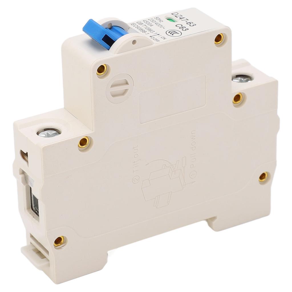 Kismegszakító 1P 4500A Megszakítóképesség Lángálló DIN Sínre Szerelhető Kismegszakító