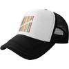 Vintage Clarinets Silhouette Trucker Hat Mesh Baseball Snapback Cap for Music Lovers