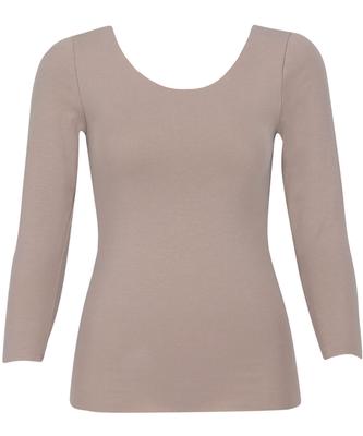 Warm Cotton Show Through Resists Stuffiness Cotton Comfort Long BR Wing/Wacoal Innerwear, 100% (Skin Side), Won't Outerwear, [Luxurious Flat], 3/4