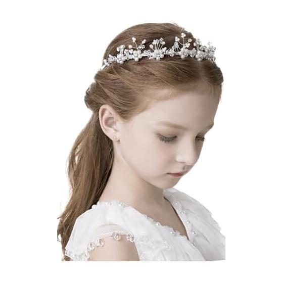 Classic Pearl Headband Hair Accessory Gift Box for Kids and Adults, Perfect for Recitals and Weddings