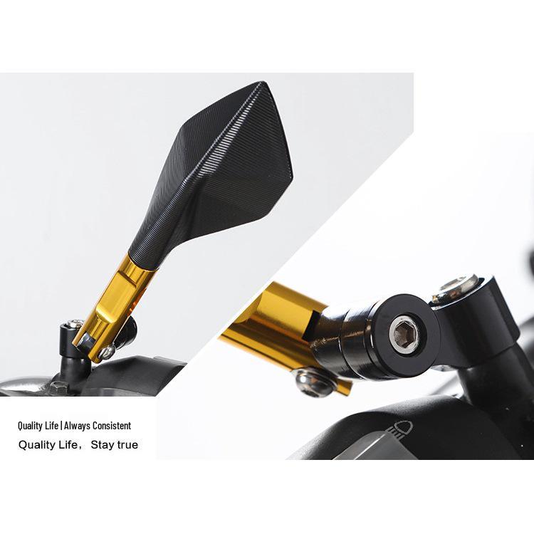 Durable Shockproof Aluminum Rearview Mirror for Motorcycles and Sports Cars