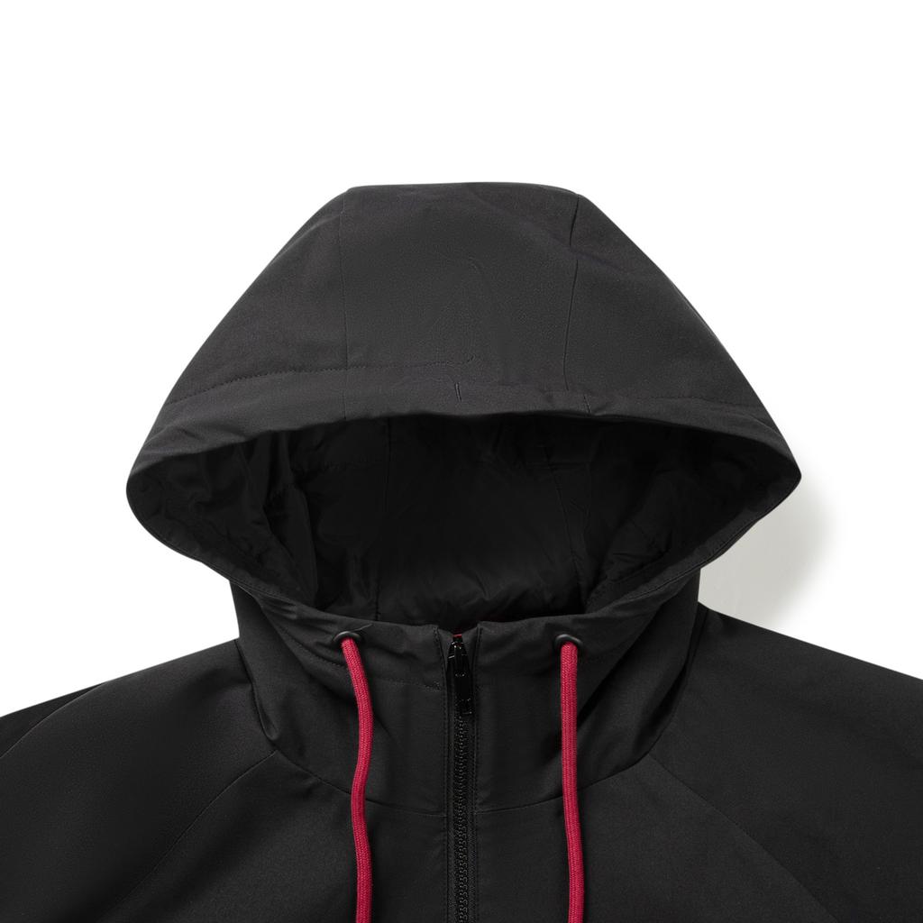 Li-Ning Windproof Water-Repellent Color-Block Hooded Cotton Jacket Men Jackets AJMW089-1