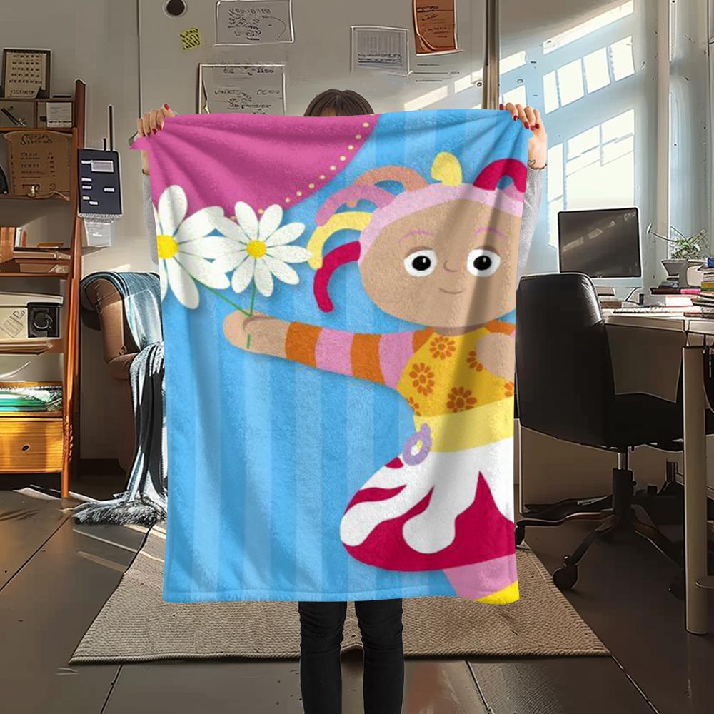 In The Night Garden Print Flannel Blanket, High Quality Comfortable for All Seasons, Home Decor, Warmth and Comfort, Perfect for Christmas Gifts45