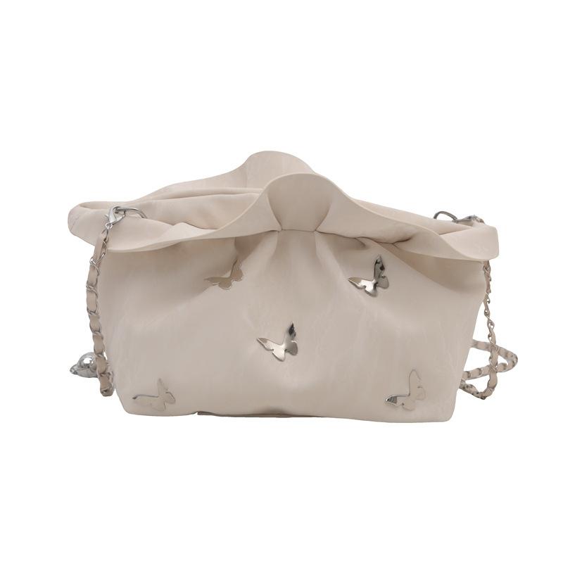 Feminine Pleated Cloud Bag Versatile Chain Single Shoulder Messenger Bag Small Bag