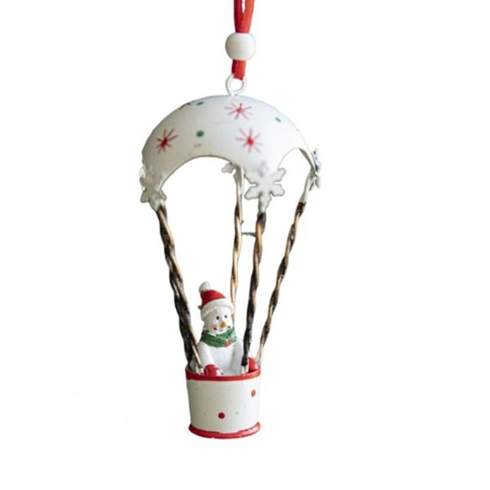 Elk Christmas Parachute Pendant Wrought Iron Christmas Hot Air Balloon Pendant Delicate   New Year