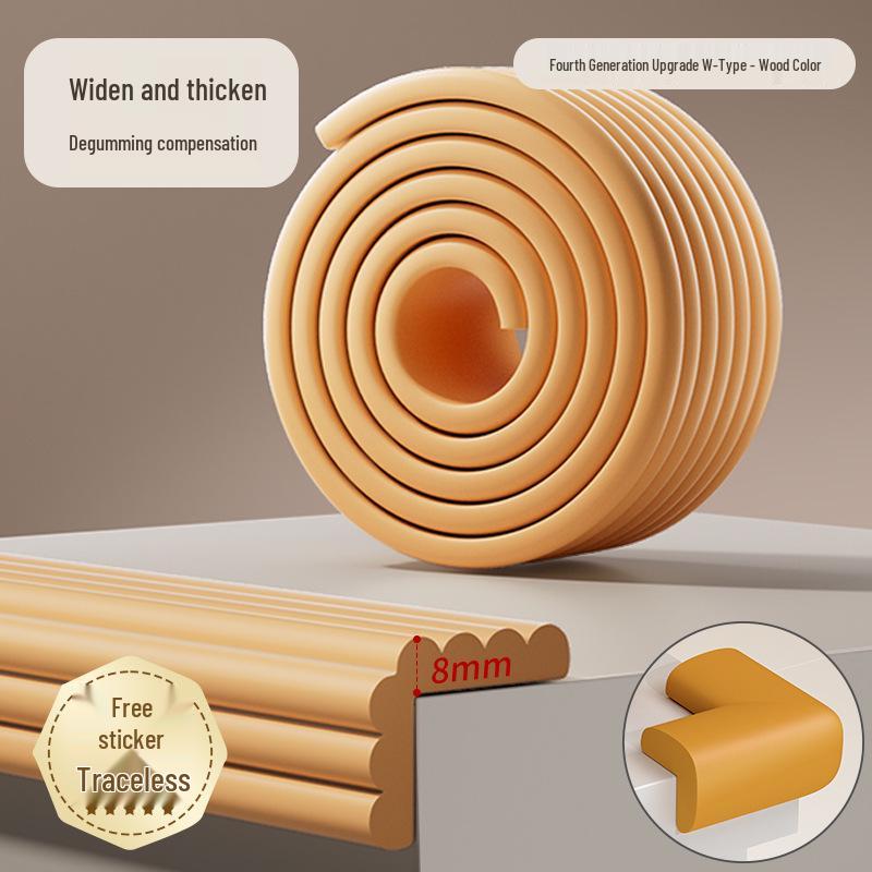 Children's Non-Toxic Soft Corner Guard - Eco-Friendly Anti-Collision Edge Protector for Tables and Walls