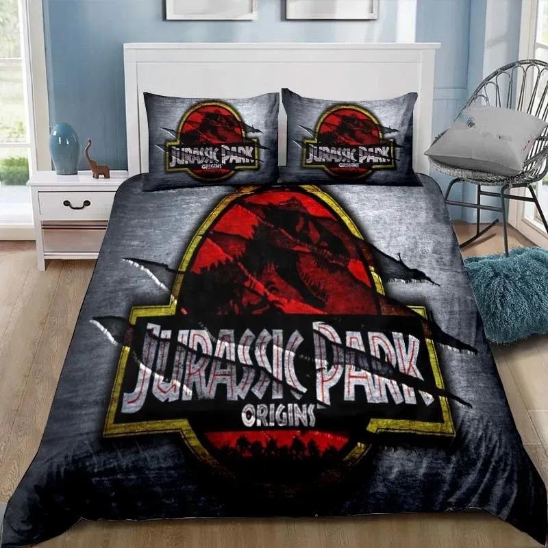 Dinosaur Jurassic Park 3D Print Bedding Set Single Twin Full Queen King Size Bed Set Adult Kid Bedroom Bedding Gift