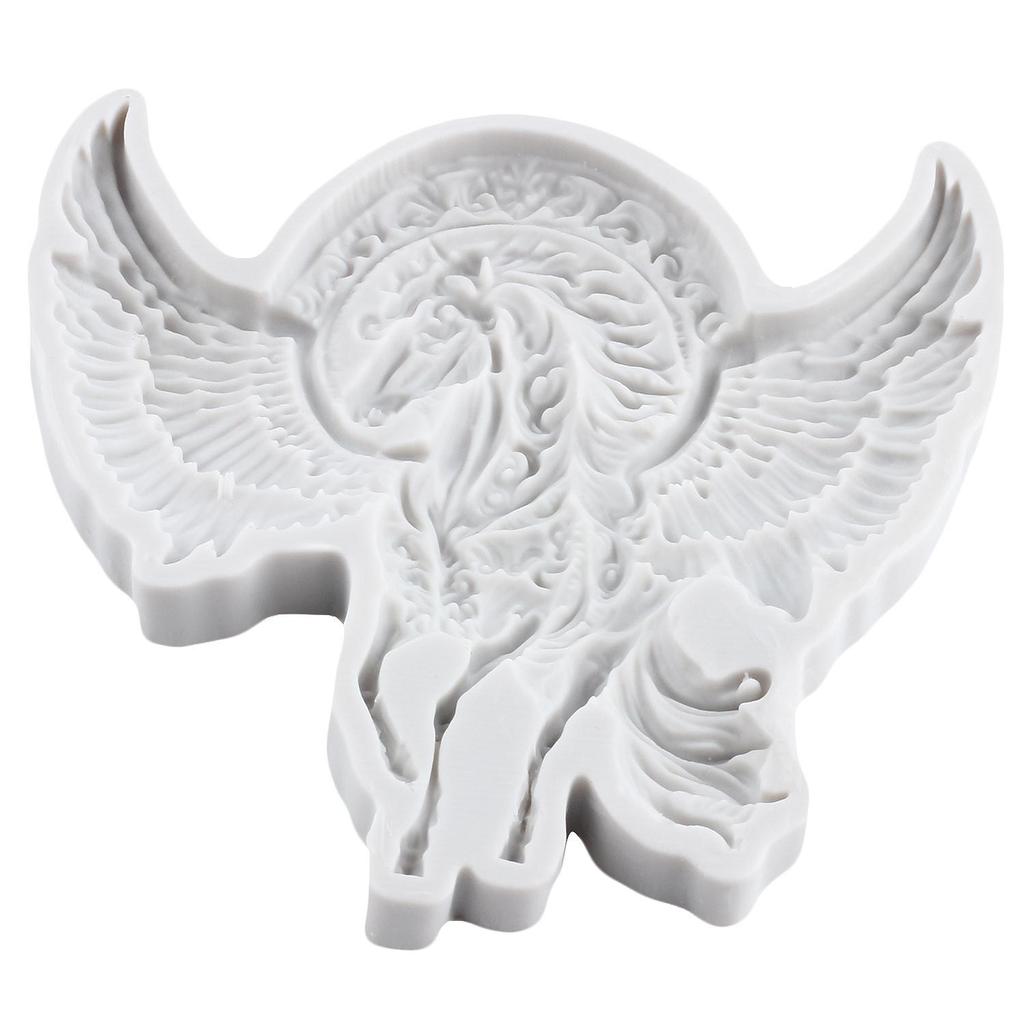 Flying Horse Silicone Molds Pegasus Fondant Mold Cake Decorating Tools Cupcake Topper Chocolate Candy Craft Gum Paste Polymer Clay