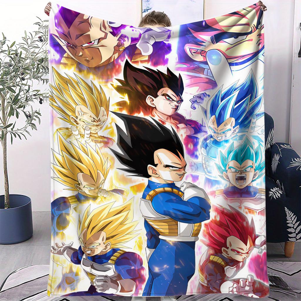 Heißes Japan Anime Dragon Ball Decke Cartoon Weiche Flanelldecke für Betten Schlafzimmer Sofa Picknick, Überwurfdecke Outdoor Freizeit Geschenk