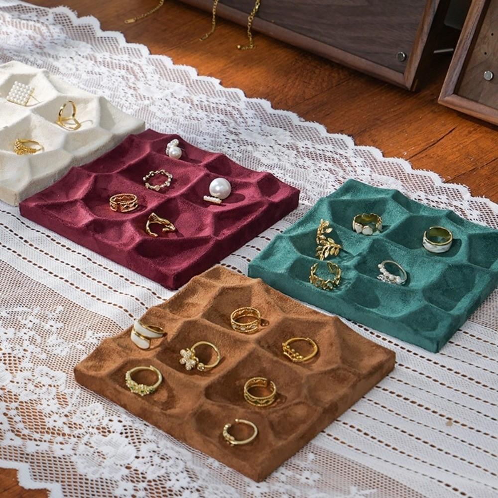 Cloth Ring Earrings Display Plate INS Jewelry Shop Counter Accessory Room Decor