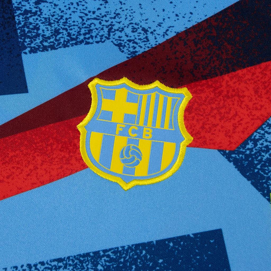 Nike Barcelona 2025-26 Koszulka piłkarska wyjazdowa wersja kibicowska z logo litery załoga krótki rękaw unisex FZ1338-413