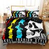 3D Printed Bone Bedding Set Down Quilt Cover With Pillowcase Double SIngle King EUUSAUUK Size Comforter Bedding