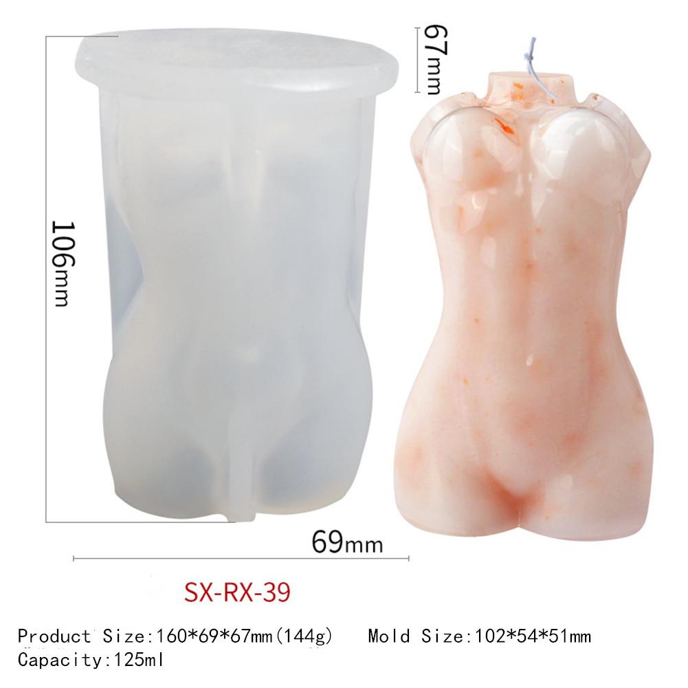 Human Body Silicone Mold Candle Mold Aromatherapy Plaster Abrasive Diy Tool
