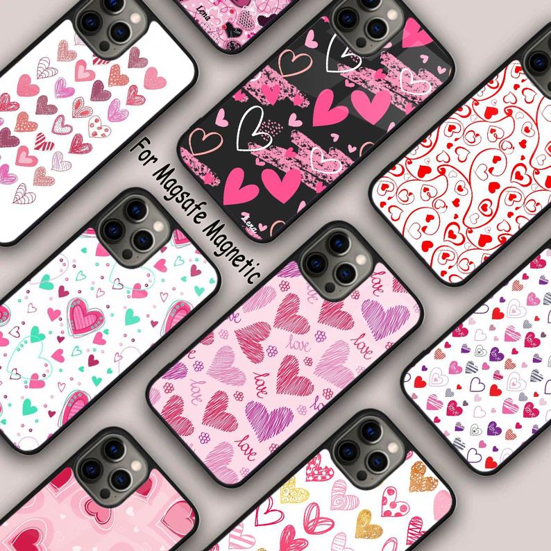 Heart Cartoon Girls Magnetic Phone Case For APPLE iPhone 17 Air 16 14 13 12 Pro Max 15 Plus Wireless Charge With MagSafe Cover