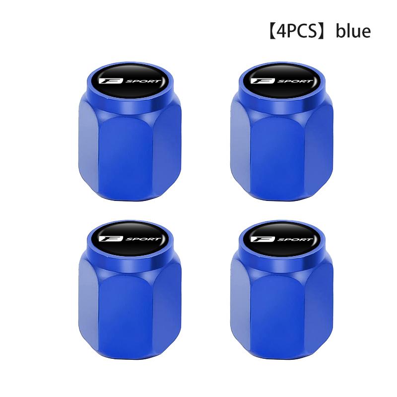 4PCS Car Wheel Tire Valve Stem Covers Cap Decoration Accessories For Lexus UX250h RX450h RX300 GX470 CT200h RX400h NX300h RX350