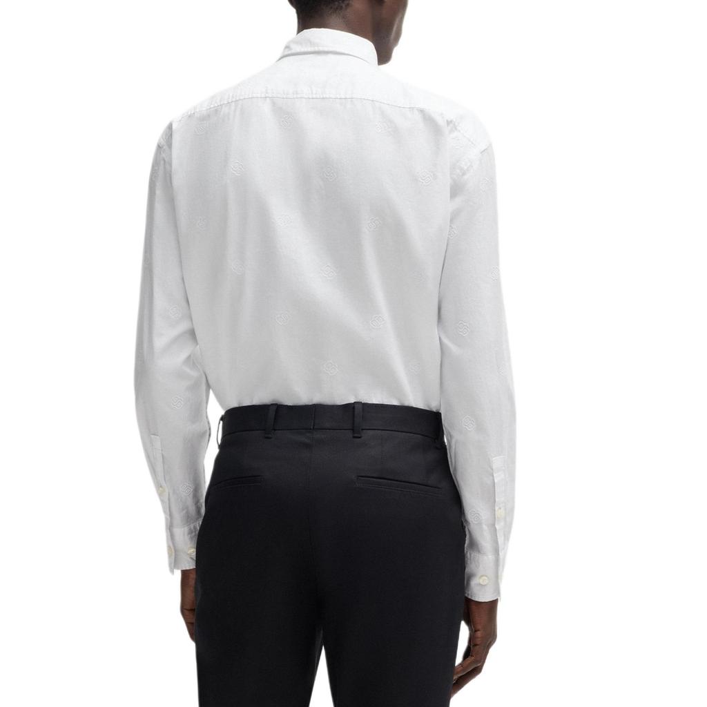 HUGO BOSS Shirts Men's White Pointed Collar Moderate Other 50534511-100